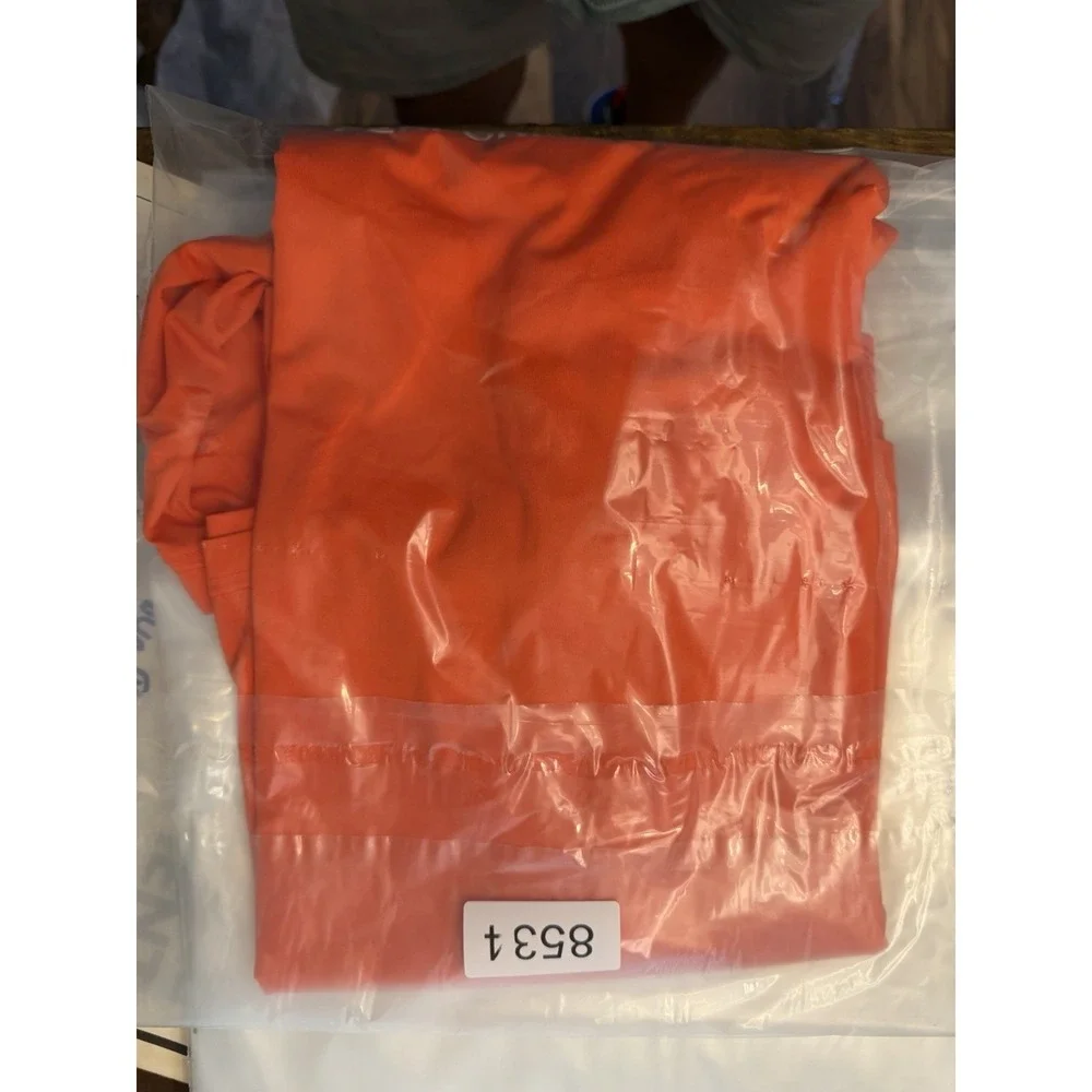 Huk‎ Performance Fishing Shirt Mens S Orange Long Sleeve UPF Polyester Beach Sun